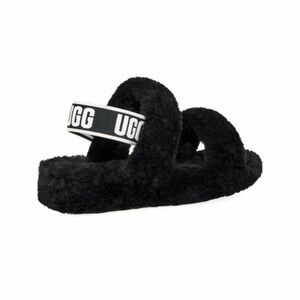 UGG Black Fluffy oh fluffita Sandals